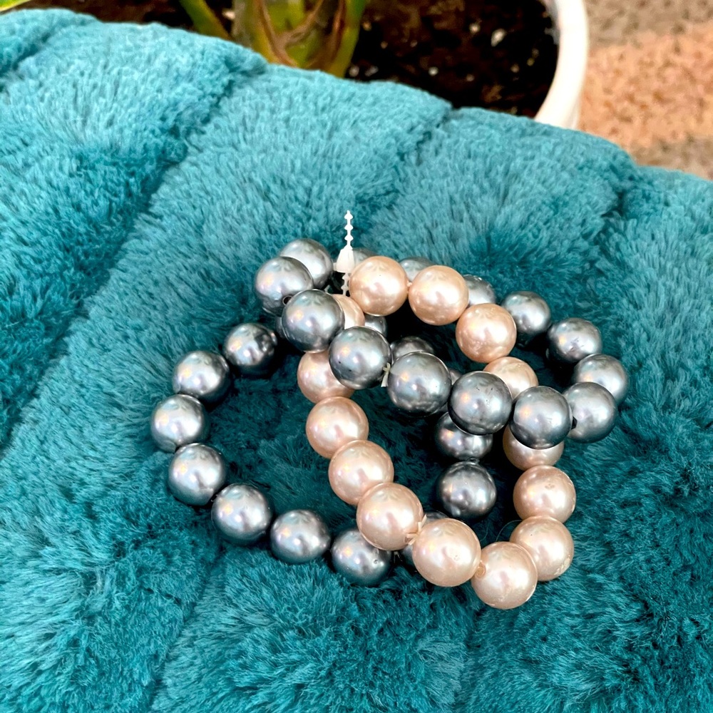 J. Crew Faux Pearl String Bracelets